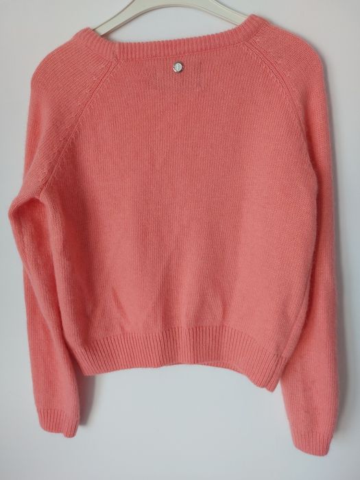 Uroczy sweterek Eva Minge z angora, s,m,36