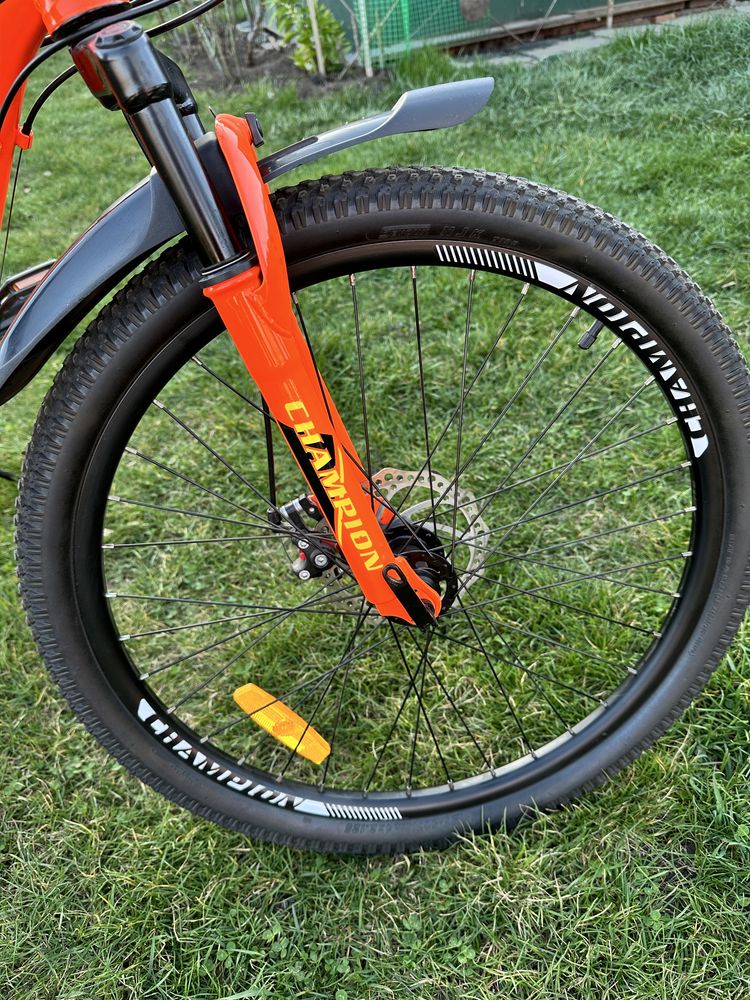Велосипед Champion неон помаранчевий рама 12 алюміній, колесо 24