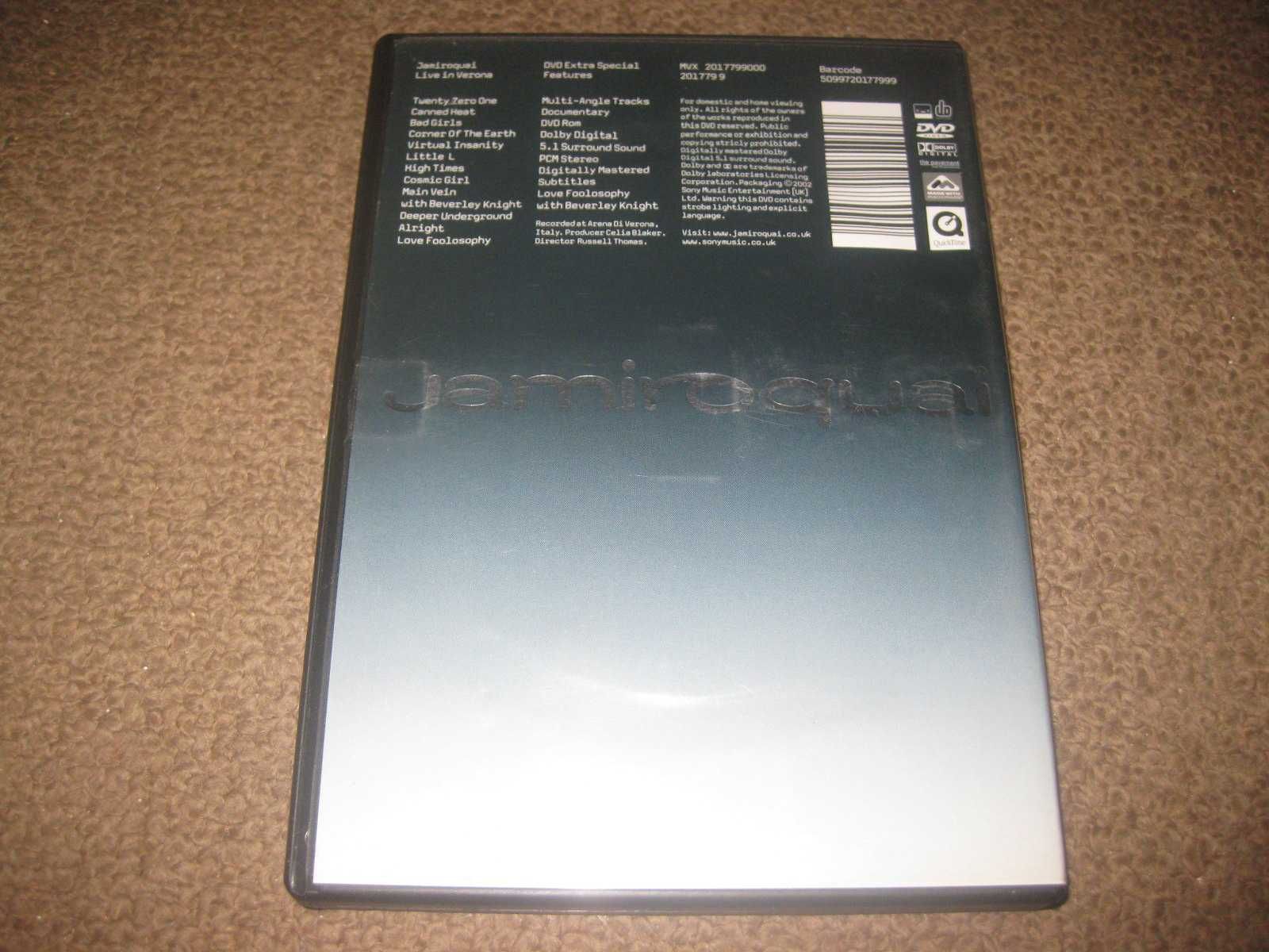 DVD Musical dos Jamiroquai "Live In Verona"