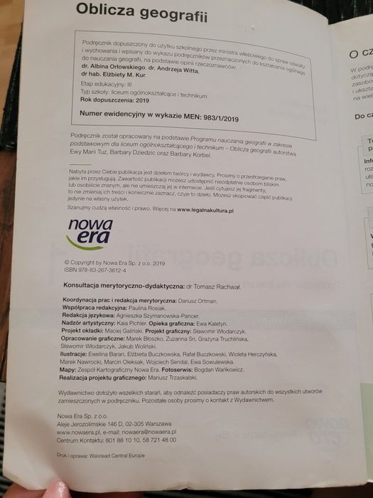 Podręcznik oblicz geografii 1