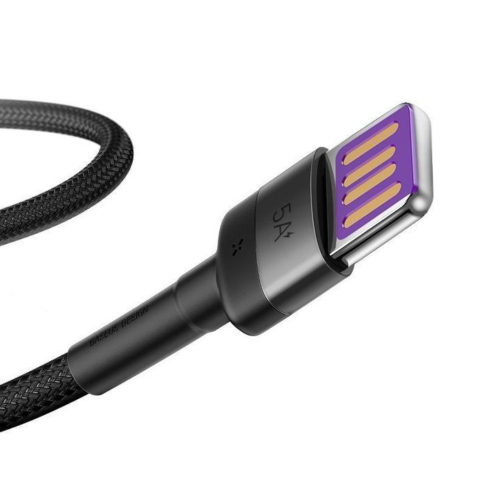 Kabel USB do USB-C Baseus Cafule Huawei SuperCharge, QC 3.0, 5A 1m