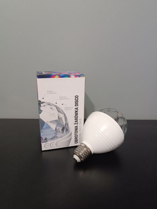 Obrotowa żarówka disco