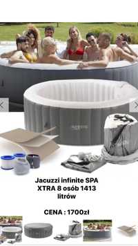 Basen Jacuzzi z Hydromasażem Dmuchany 8 Osobowy 1413l