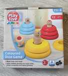Drewniana gra w kolorowe krążki, Playtive Lidl, Montessori