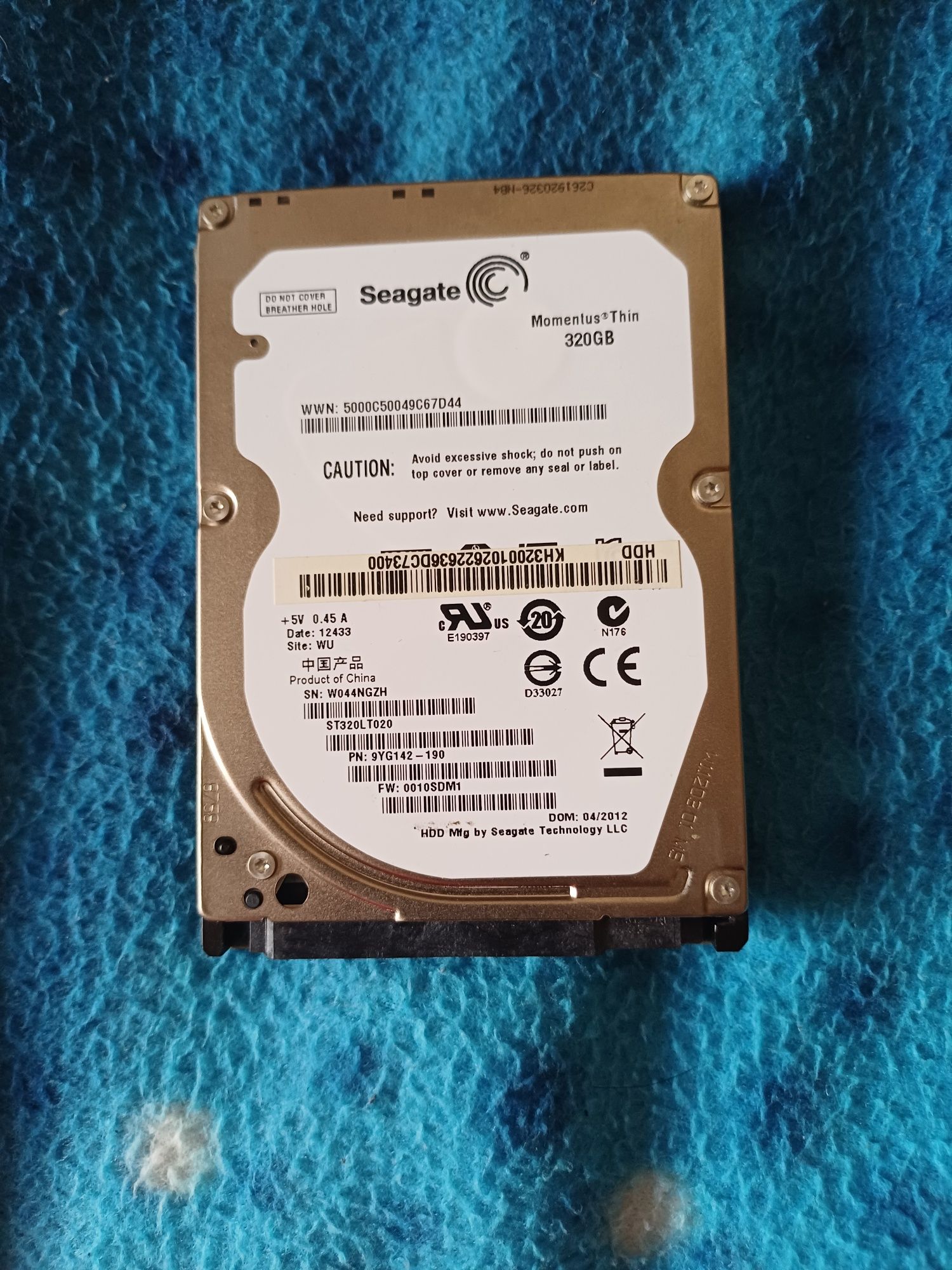 Жорсткий Диск SATA 2, 320GB Seagate ST320LT020