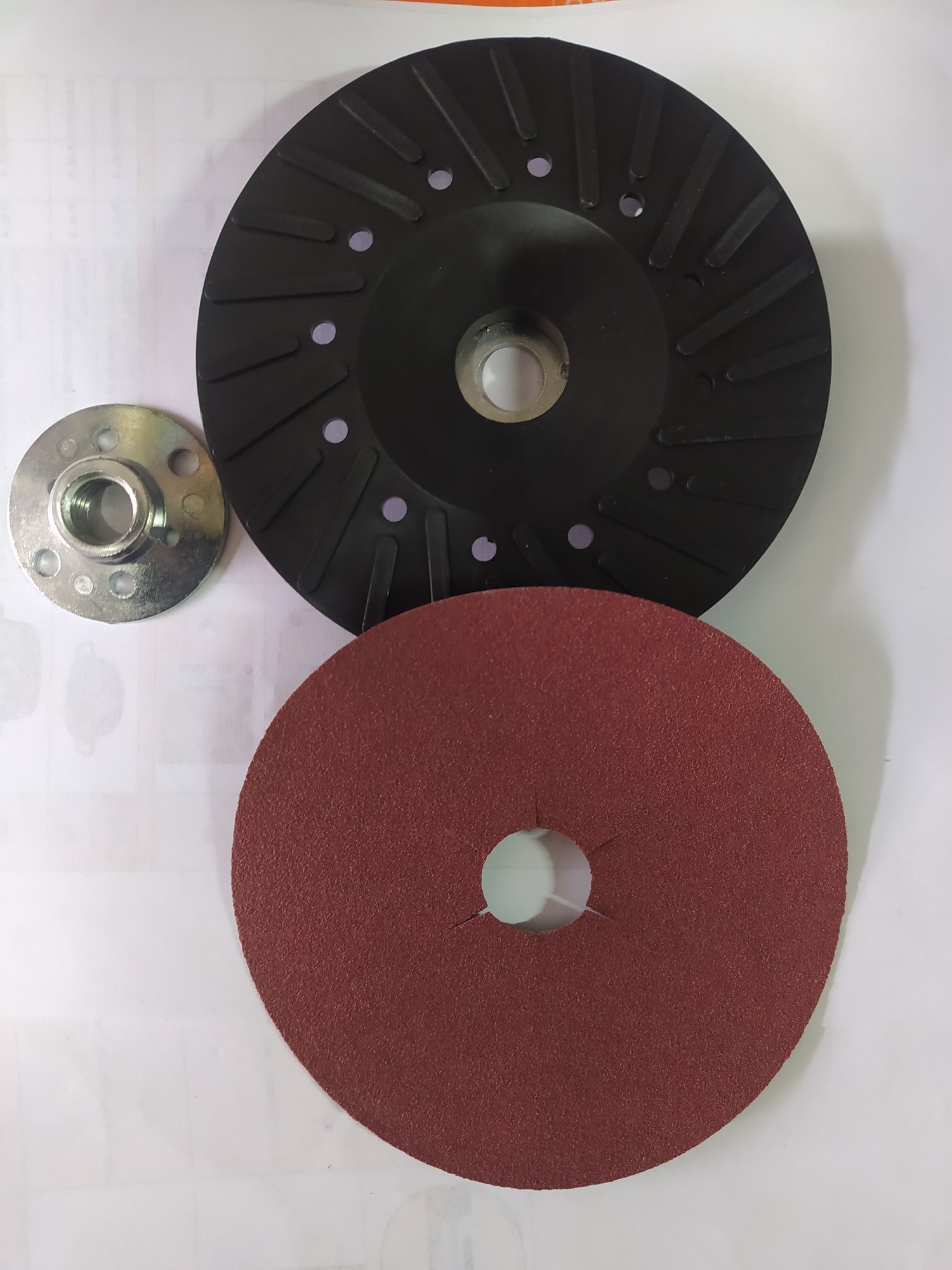 Опорные диски ,опорна тарілка для фибровых кругов 125мм,фіброві круги