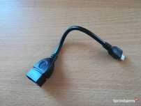 Kabel / przejściówka / adapter A -żeński USB 2.0 B- micro USB Męski