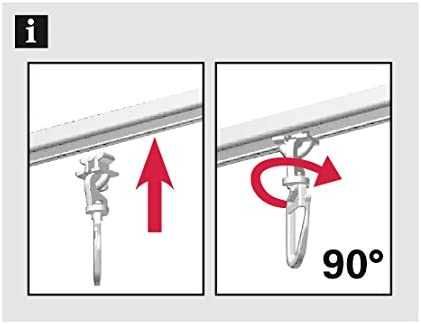 GARDINIA Ślizgacz obrotowy do kanału prowadnicy 6 mm