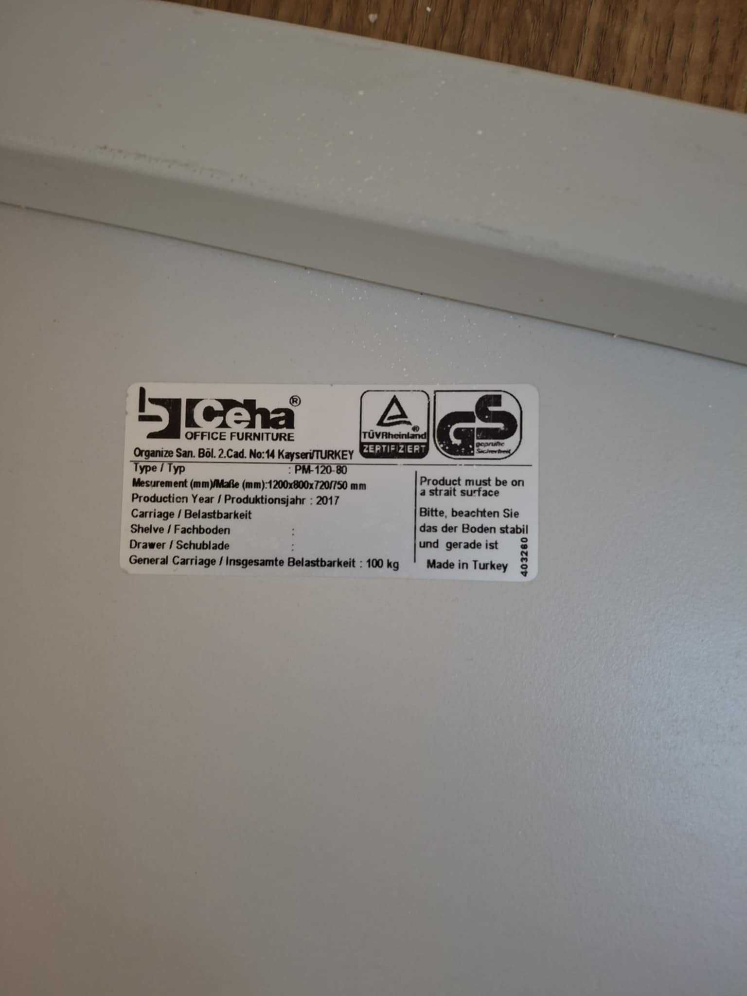 Stól metalowy 120×80