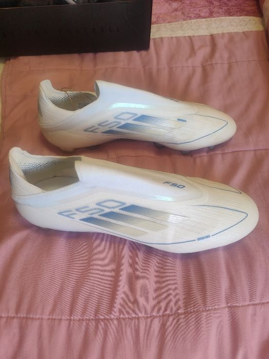 adidas F50 Elite Laceless FG Polar Victory - Footwear White/Silver
