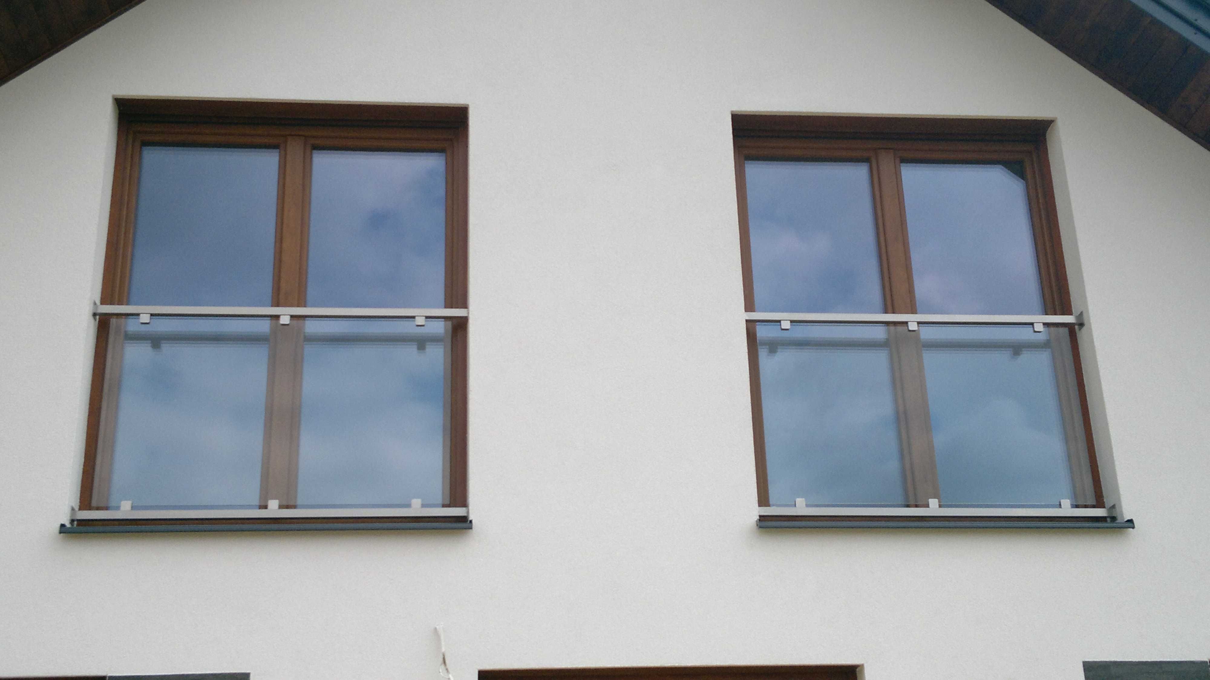 Balustrada okienna portfenetr balkon francuski stal nierdzewna szkło