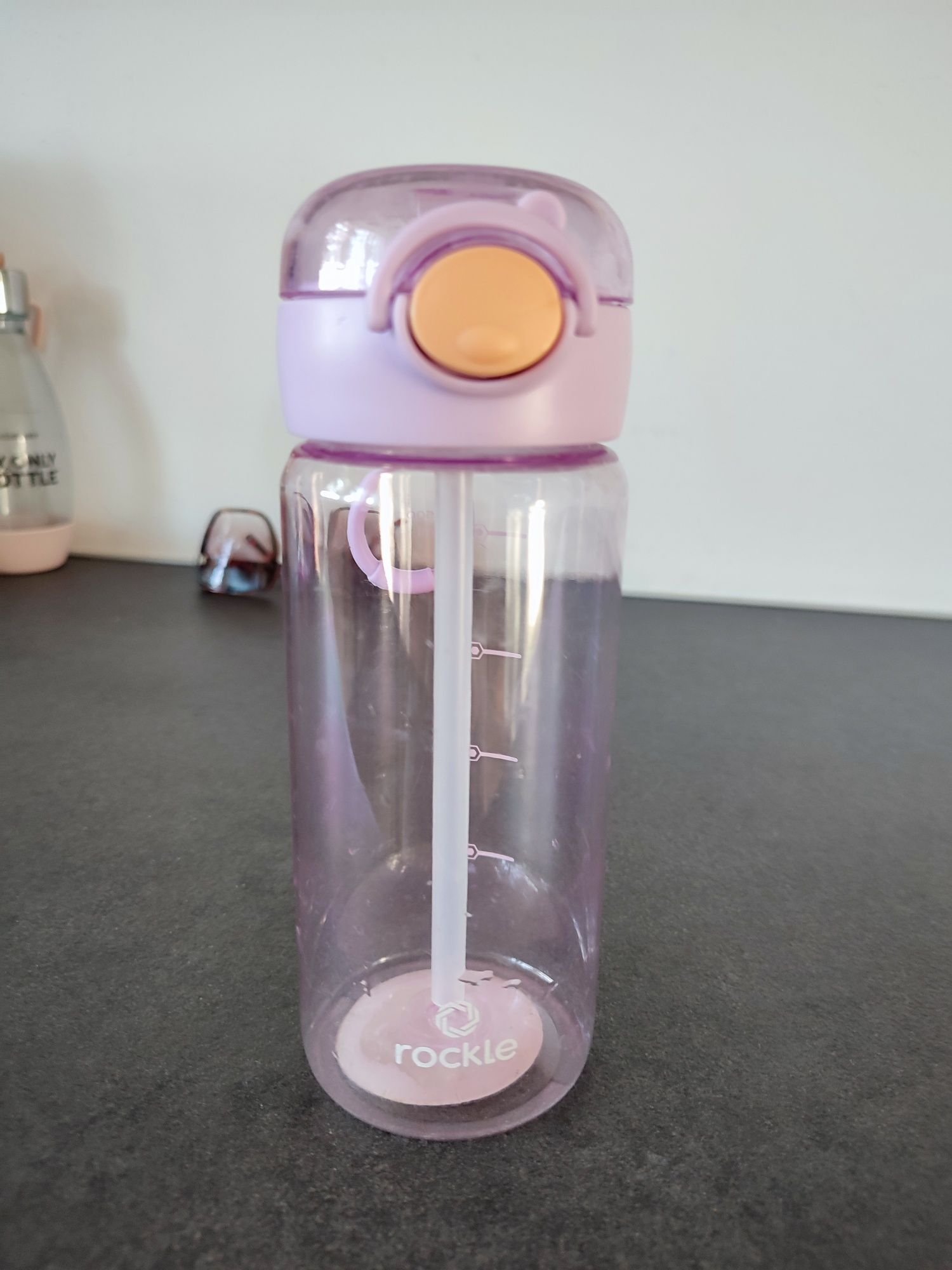 Bidon na wodę z słomką Rockle 500 ml liliowy fioletowy