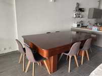 Mesa de snooker com tampo para ping-pong e de jantar