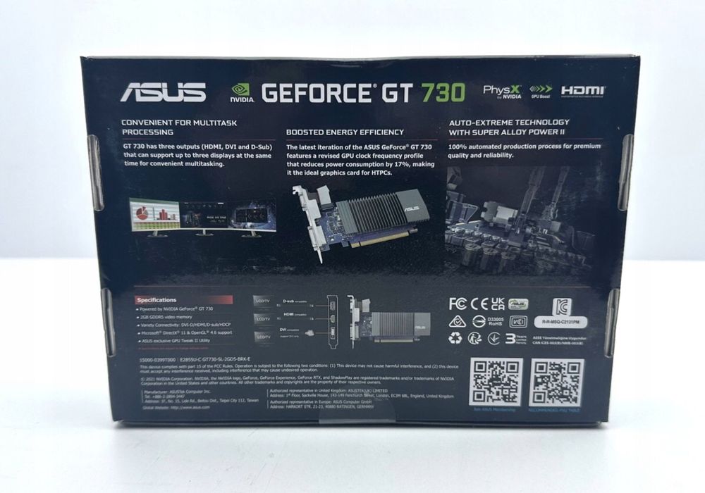 Відеокарта ASUS GeForce GT730 2GB DDR5  (GT730-SL-2GD5-BRK-E)