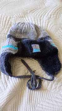 Zimowa ciepła czapka chłopięca 6-12 miesięcy