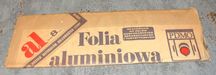 Stara Folia Aluminiowa z czasów PRL - nr 2
