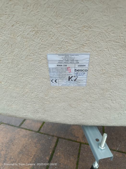 Wanna narożna besco 150cm