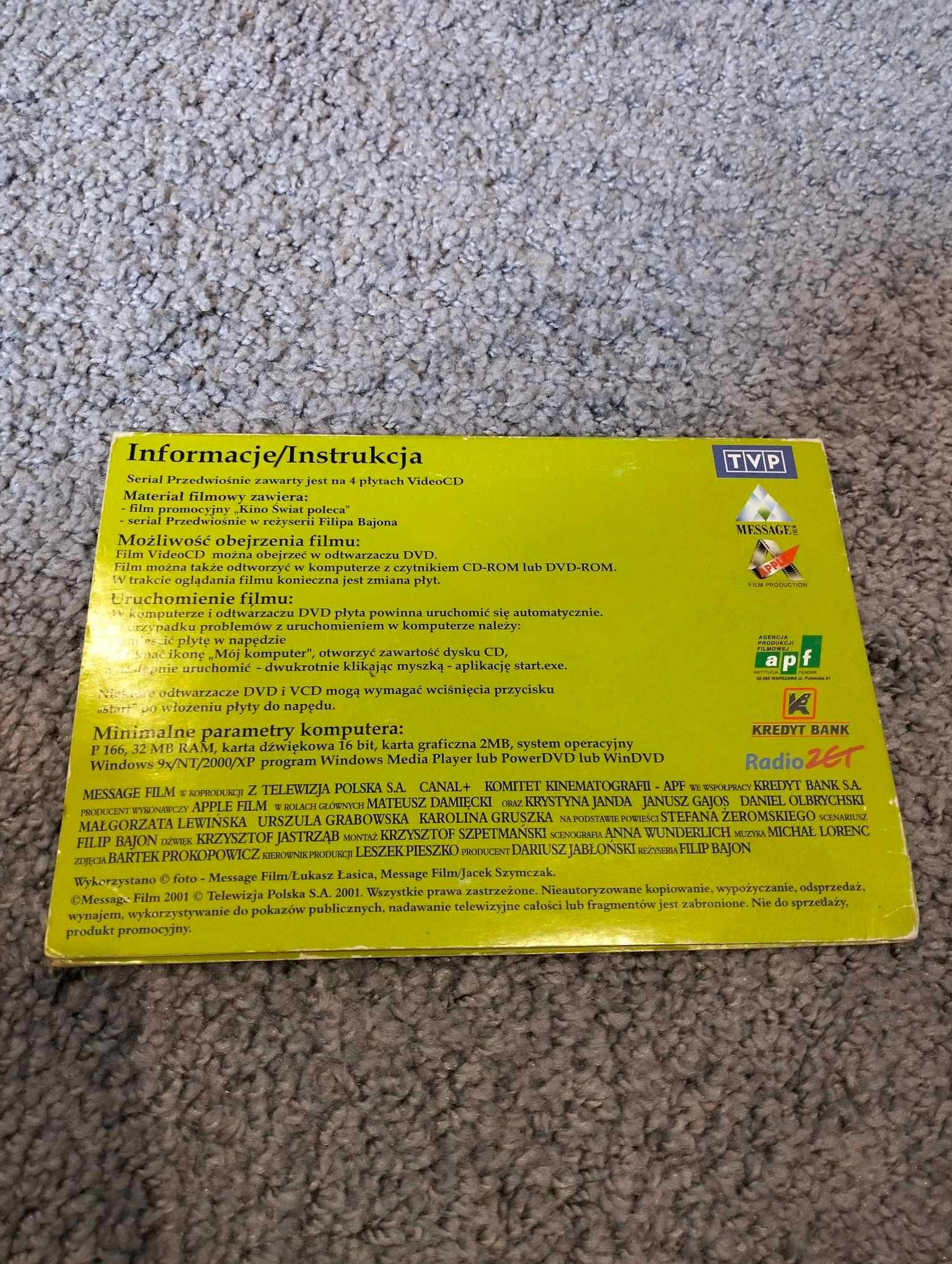 Przedwiośnie część 1 i 2 serial 2xVCD