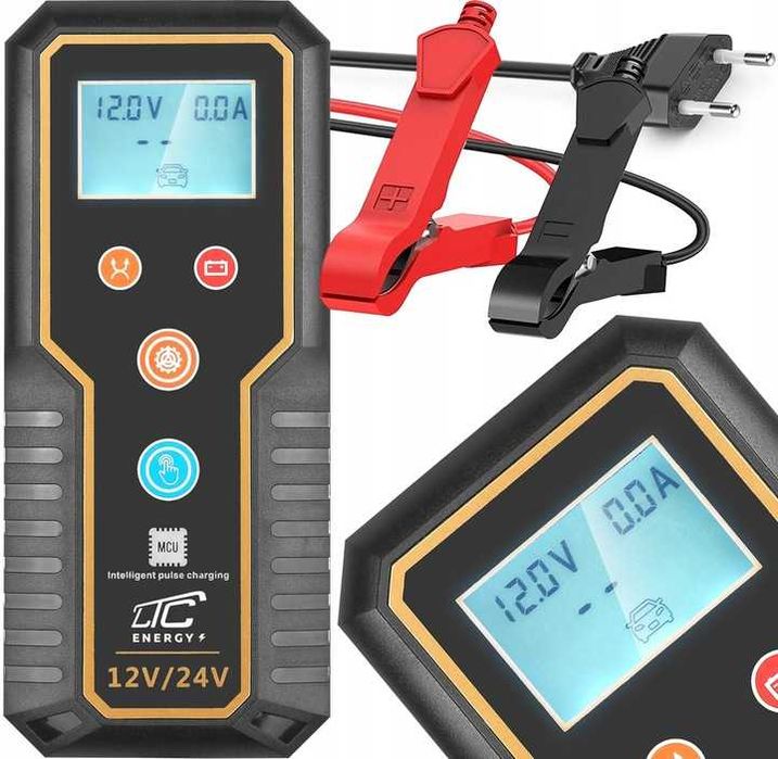 Prostownik ładowarka mikroprocesorowa 12/24V 15A