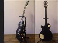 Czarna Epiphone les paul standard +straplock +ratisy. Gitara elektrycz