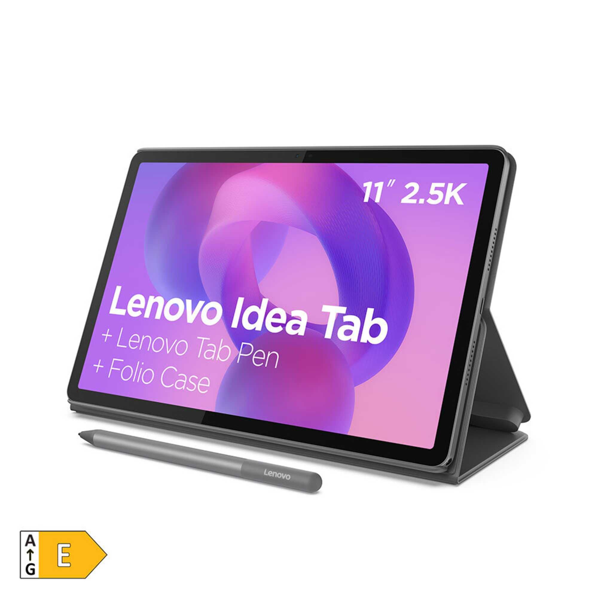 Lenovo Tablet Idea Tab 256 GB ROM, Cinzento com Tab Pen e Capa Folio