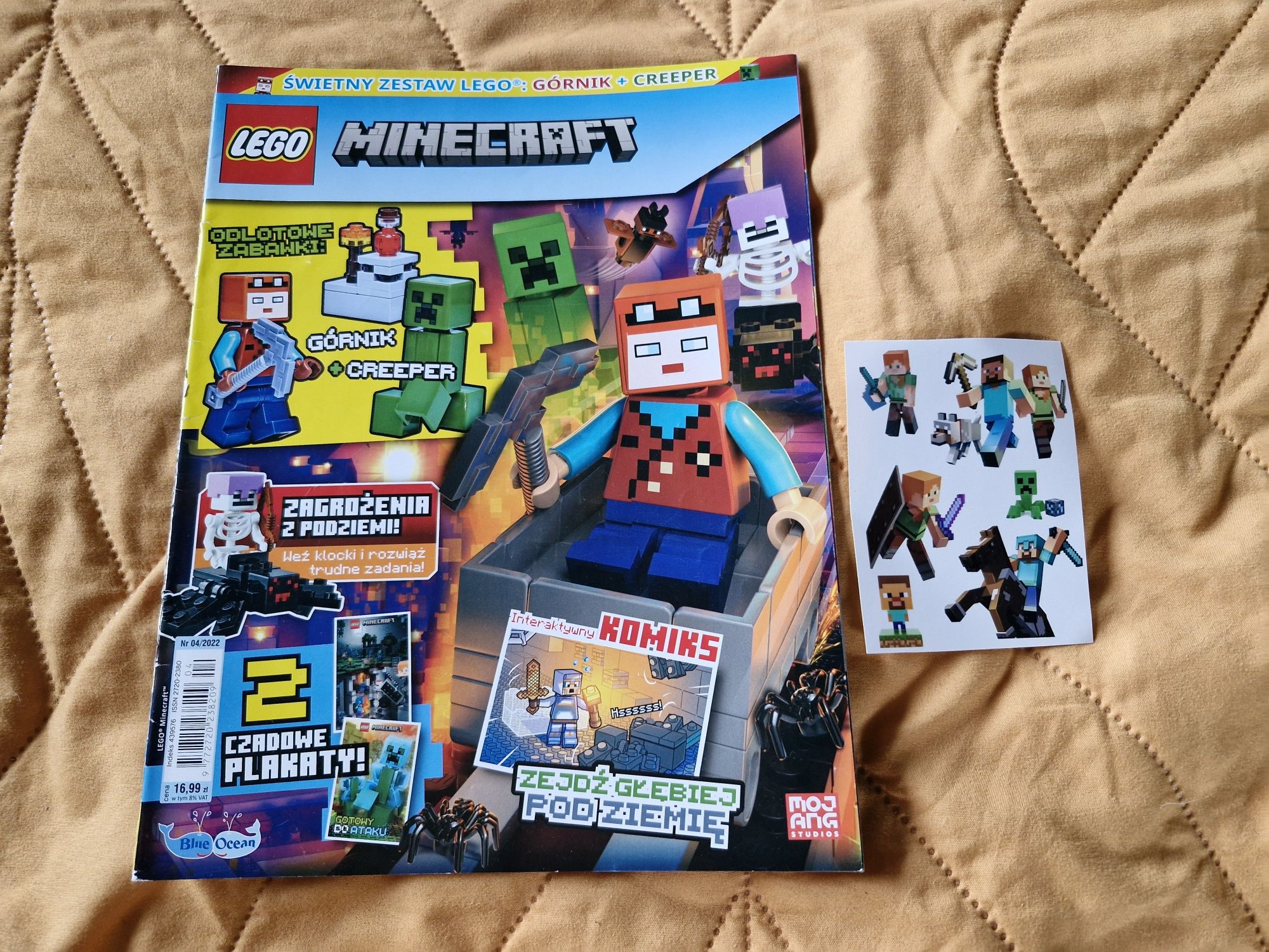 Zestaw minecraft saszetka nerka przybornik,portfel,gry,karty