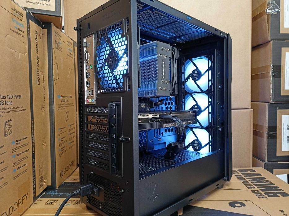 Nowy Komputer Gamingowy Ryzen 7 7700 DDR5 32 2TB RTX 5070 TI 16GB FV23