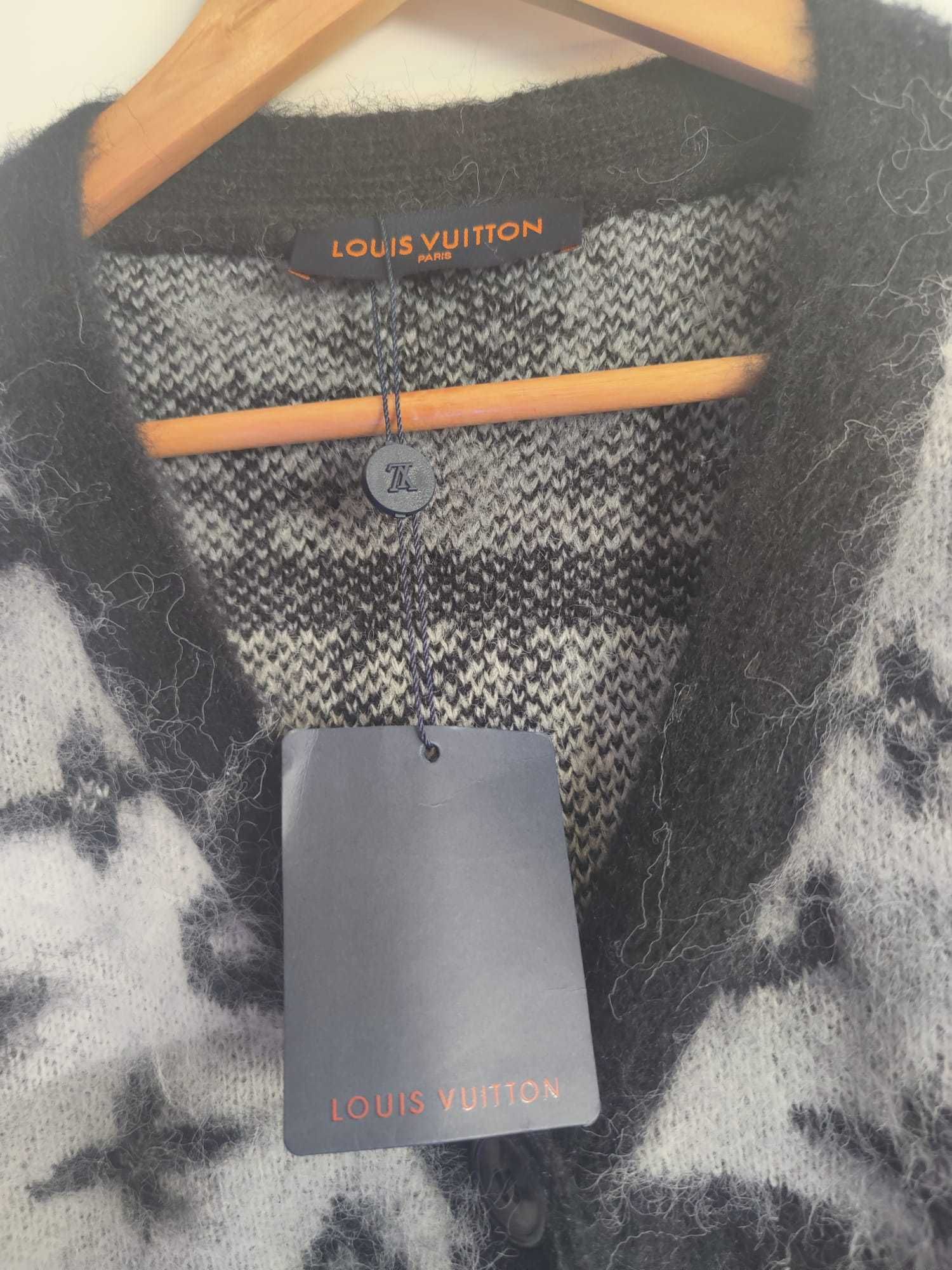 Louis vuitton sweter wełniany M plus szalik ysl