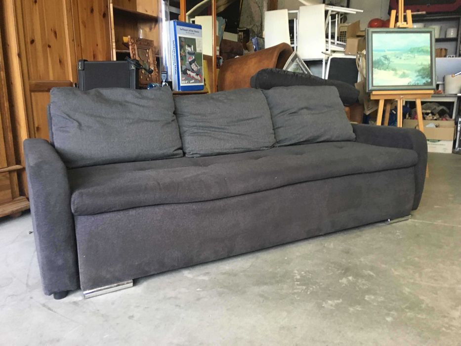 Wersalka sofa rozkładana szara