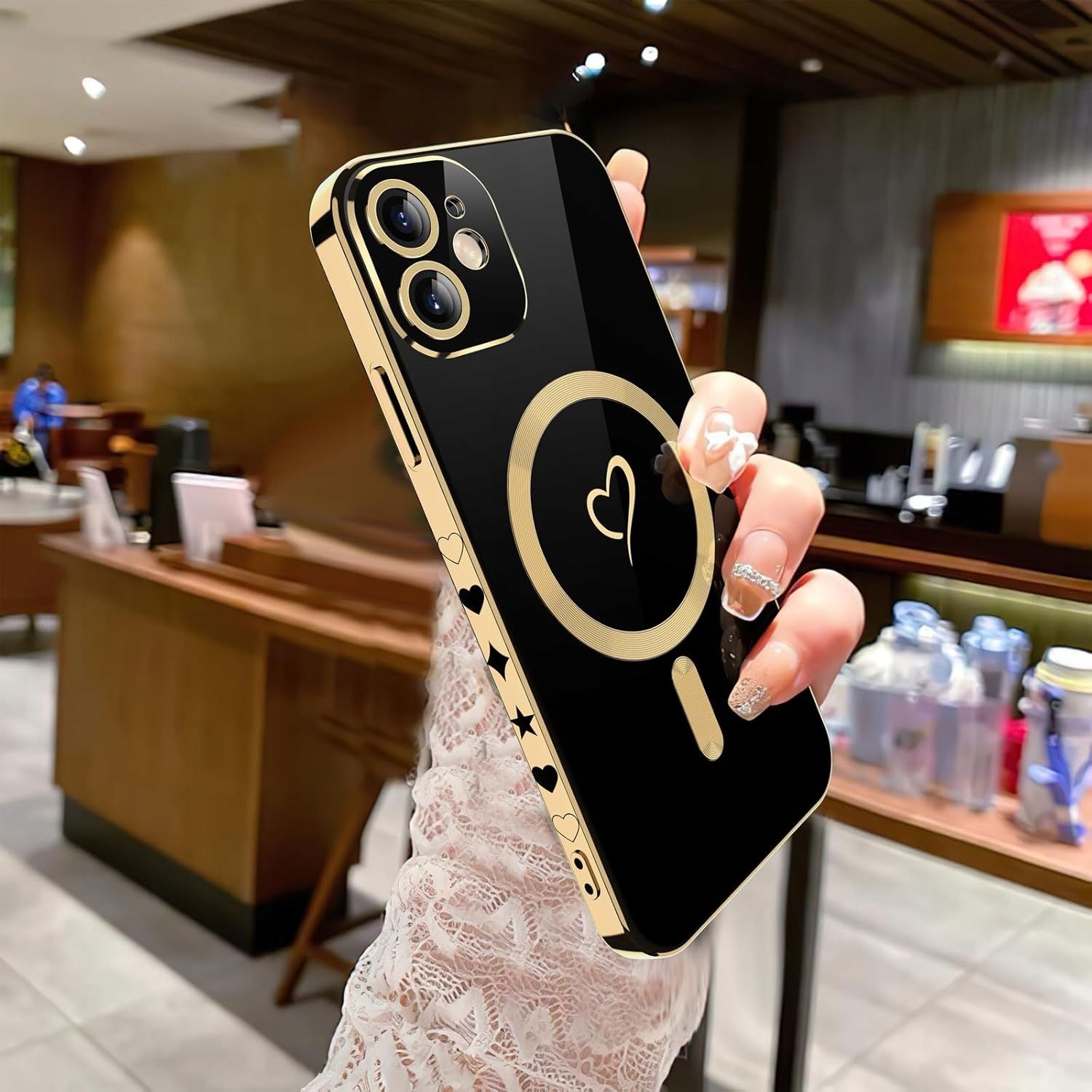 Luksusowe etui MagSafe do iPhone 11 - czarne