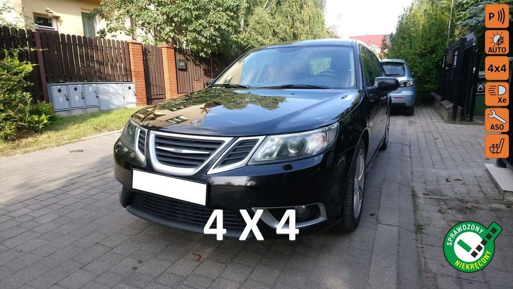 Saab 9-3 V6 2,8 Turbo 280 KM Aero XWD ,bezwypadkowy,stan bardzo dobry