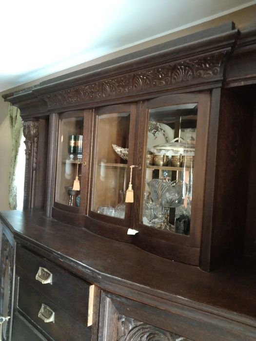 antyk stary dębowy kredens