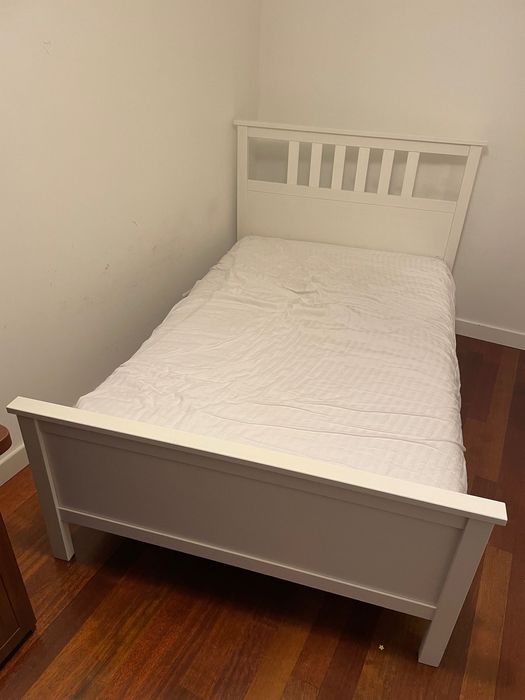 łóżko białe 120x200