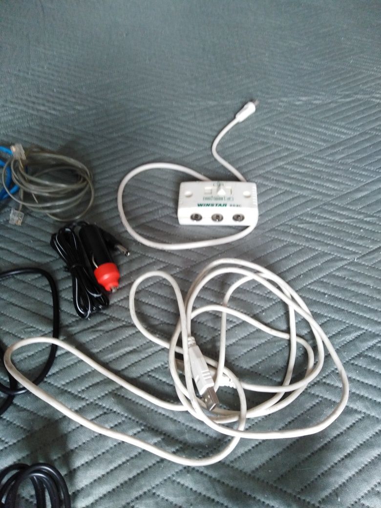 Kabel rca, kable, przewody sieciowe,, unitra USB.