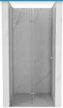 Mexen Lima drzwi prysznicowe składane 105 cm, transparent, chrom