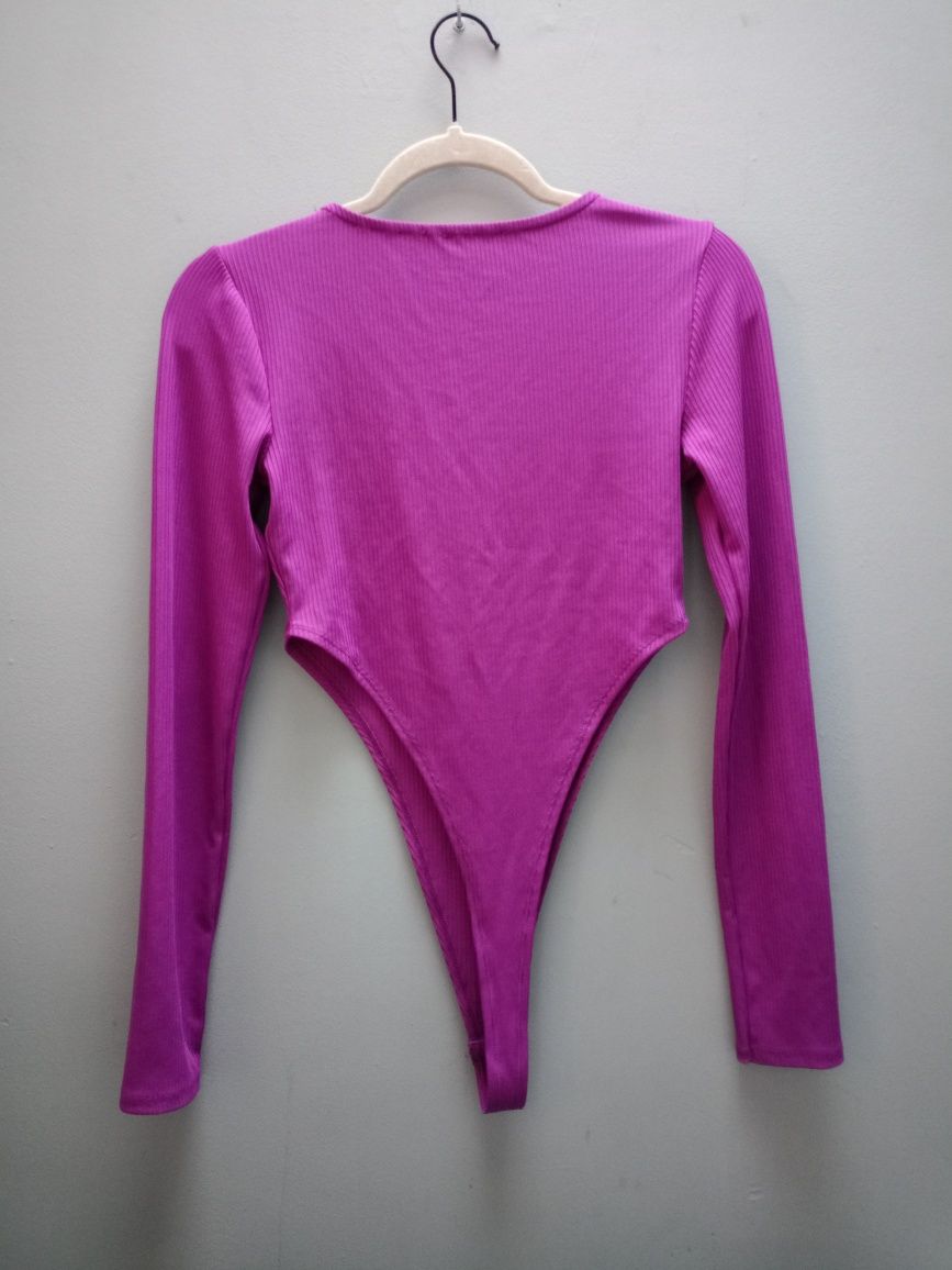 Body Amisu roz XS wysokie wycięcie