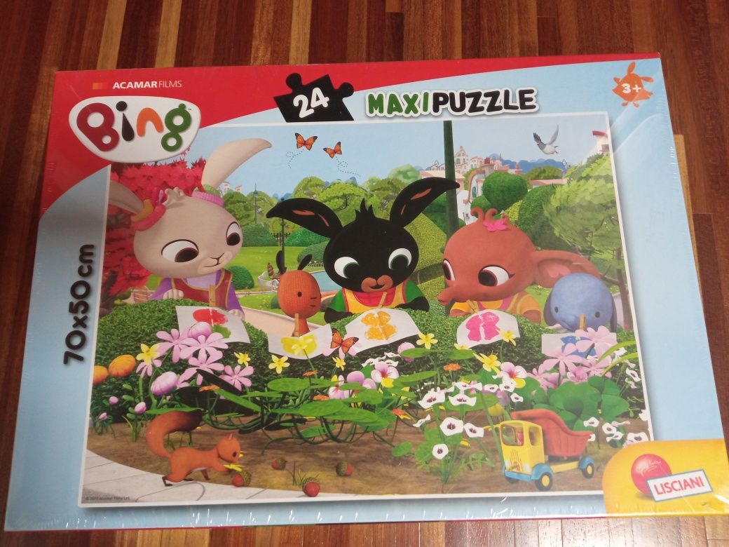 NOWE Maxi puzzle Królik Bing 24 el  XXL 70x50 cm prezent
