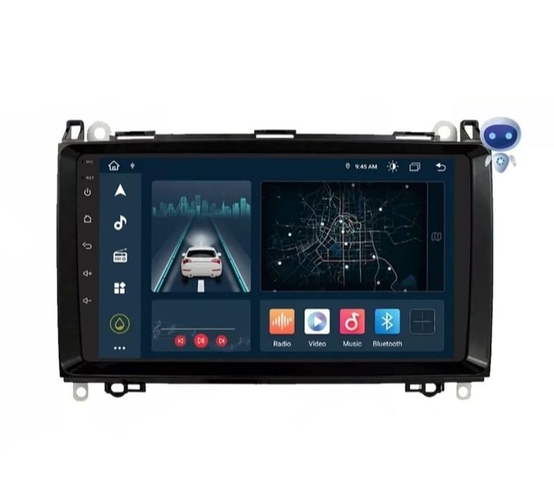 Radio Android Mercedes VitoW639 SprinterW906 Klasa B200W245 AW169Viano