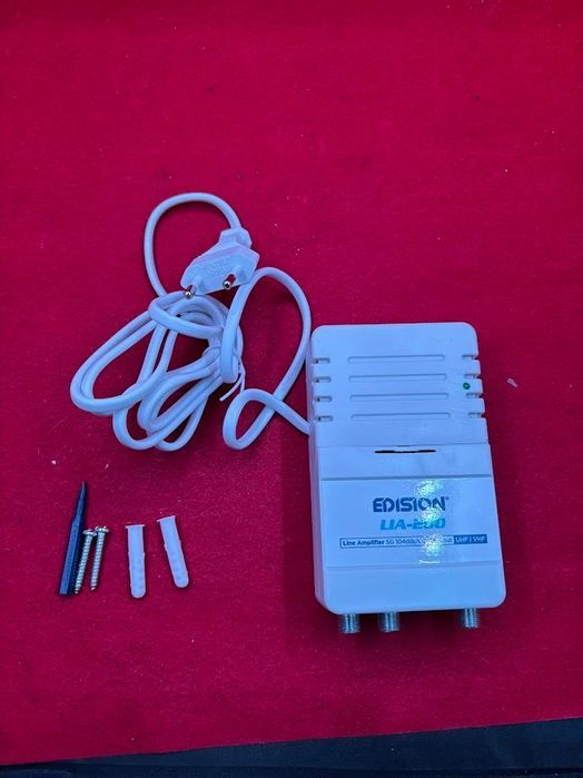 wzmacniacz antenowy edison lia-200 dvb-t/t2 filtr 5g lte 12-24db