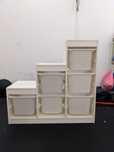 Ikea TROFAST biały z pojemnikami, biały, 99x44x94 cm