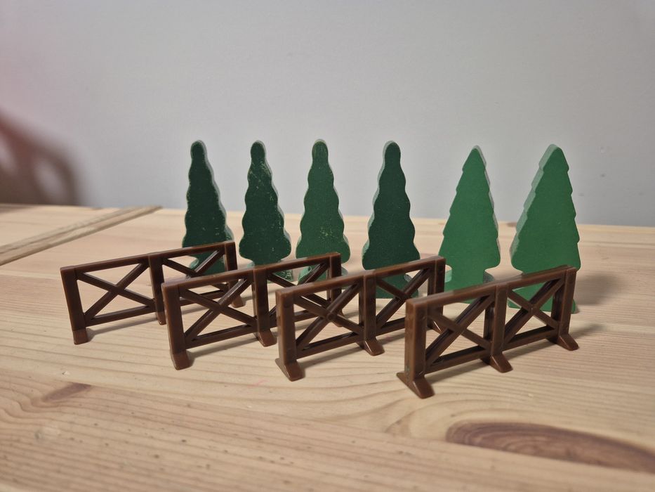 Drzewa płotki do kolejki drewnianej playtive