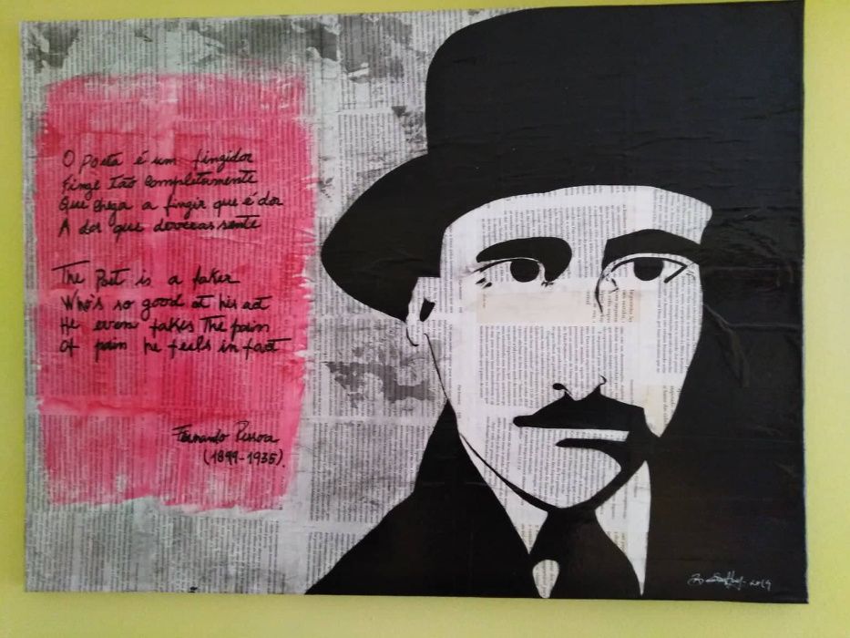 Pintura original Fernando Pessoa