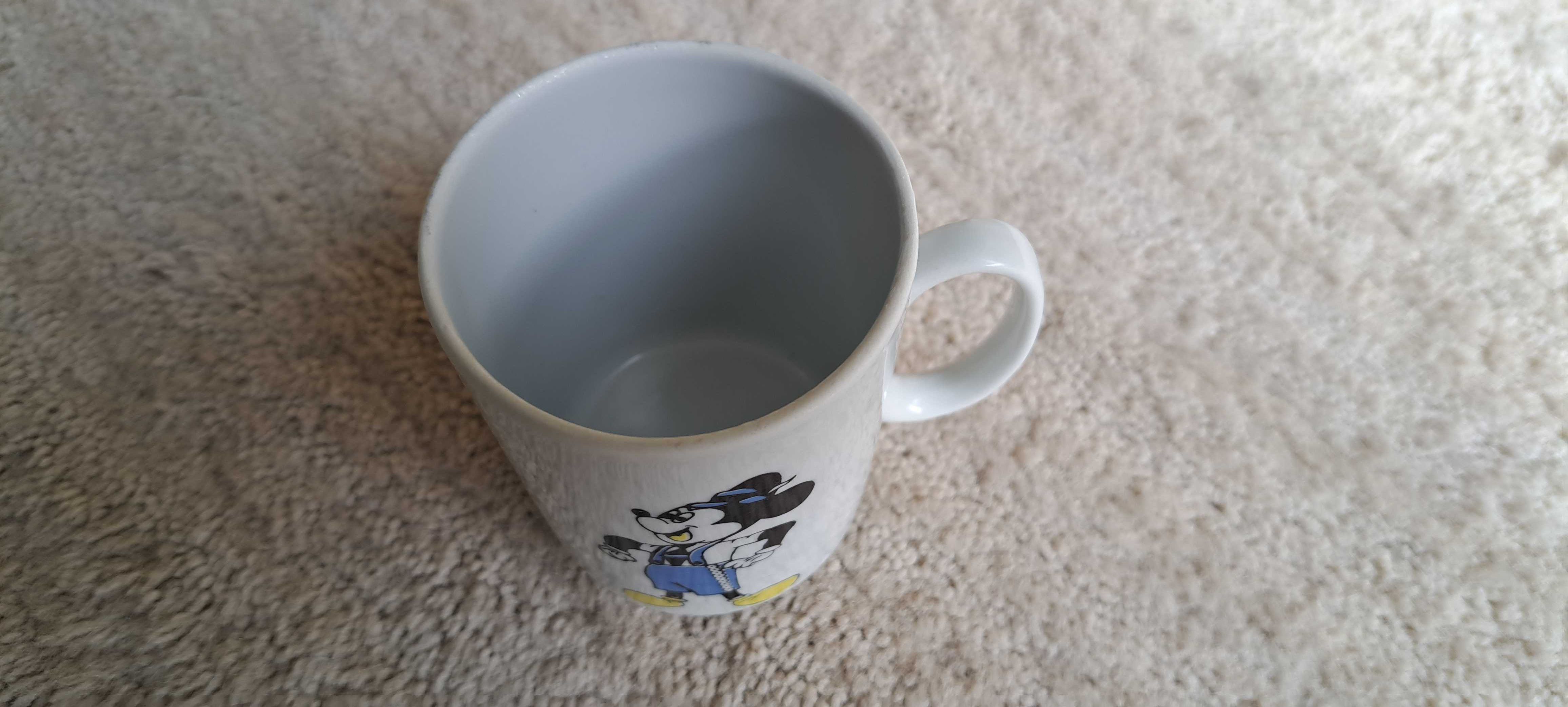 CHODZIEŻ porcelana kubek z lat 70-tych dziecięcy myszka Mickey, Donald