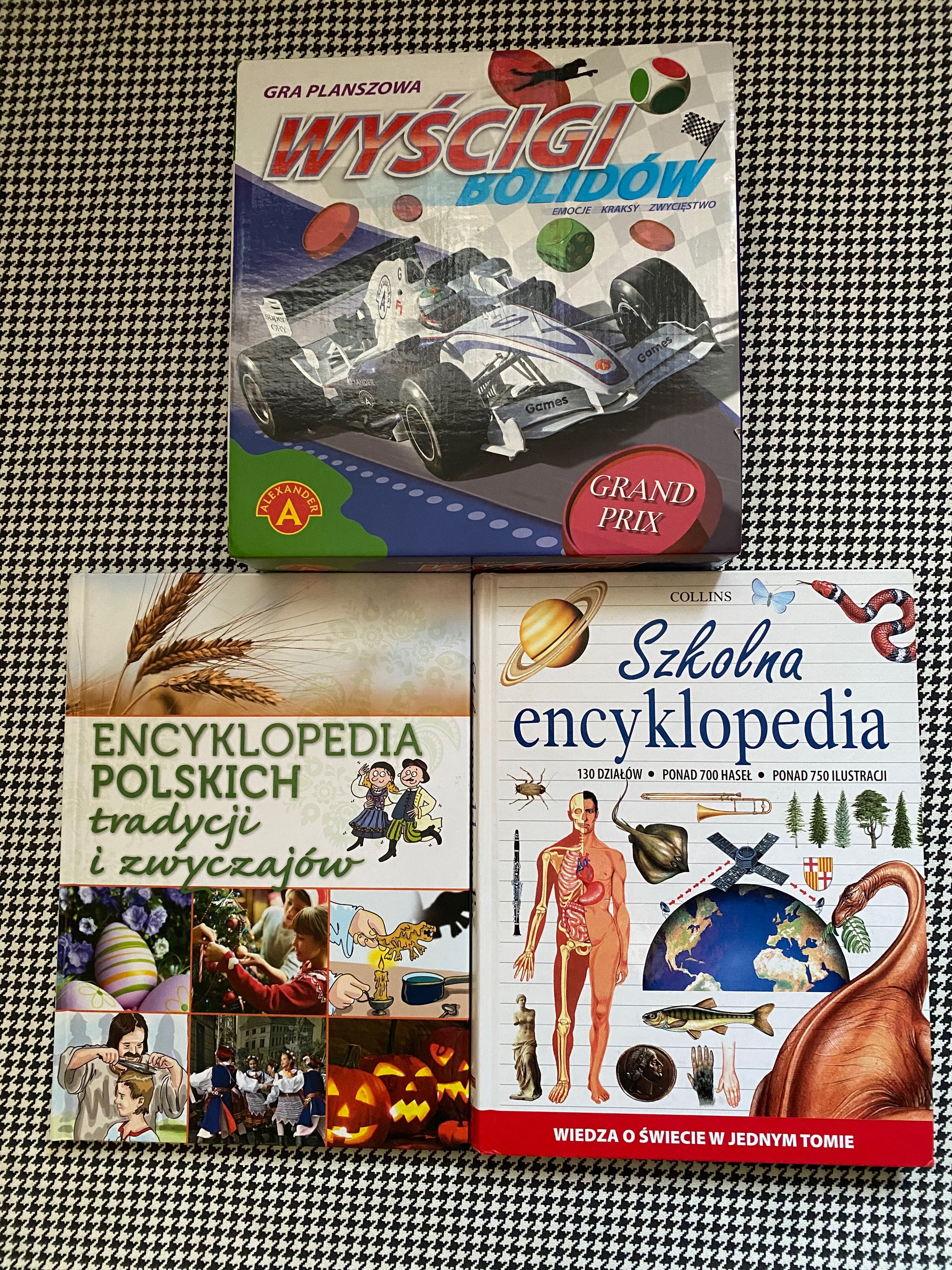 Zestaw 2 encyklopedie dla dzieci i gra wyścigi