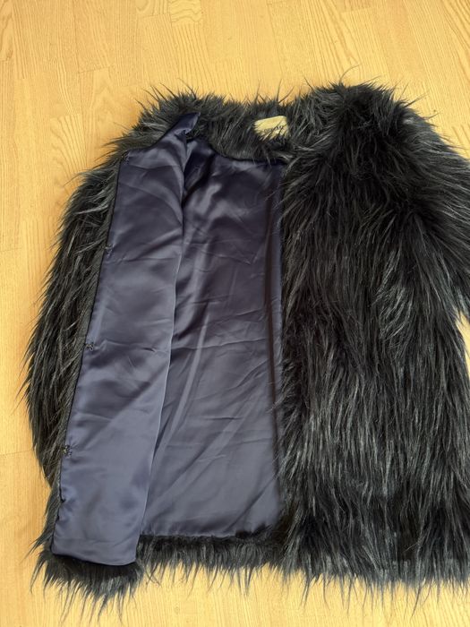 Шубка темно синя