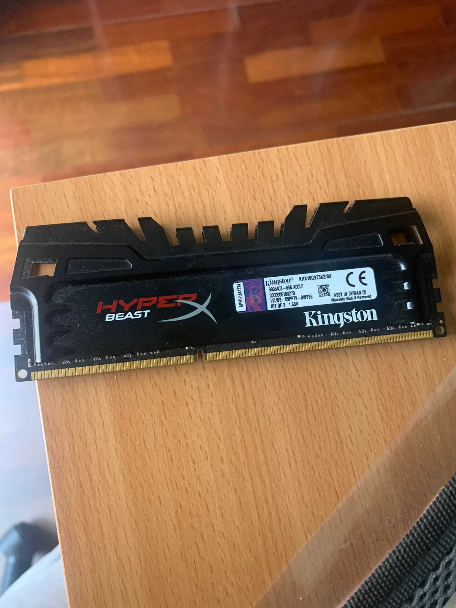 Memória Kingston Hyper Beast 2x4GB DDR3