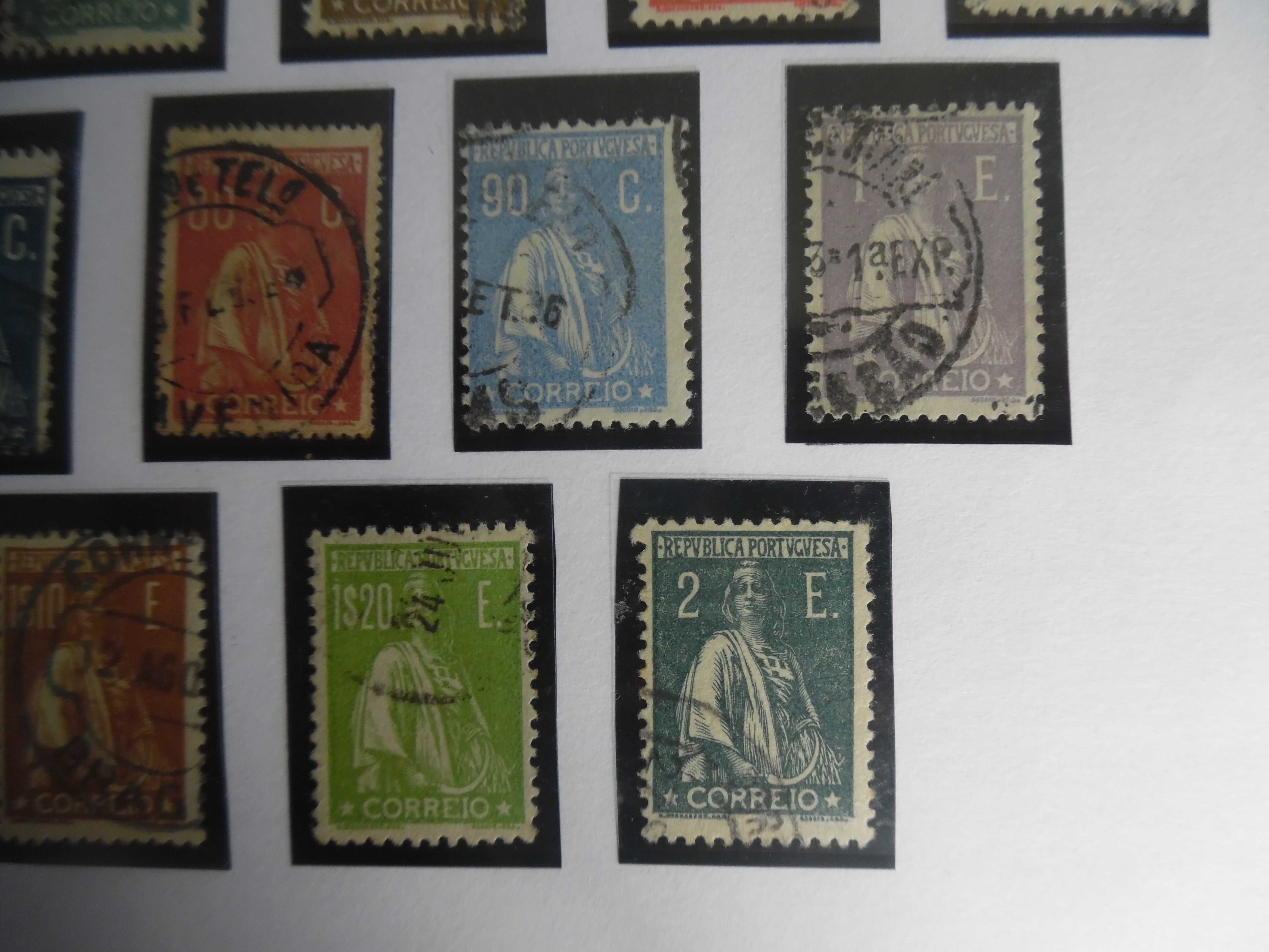 Selos Portugal 1920/22- Ceres novas taxas e cores Col. Completa