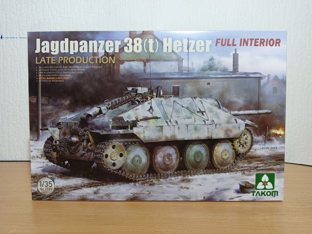 Takom 2172 Jagdpanzer 38(t) Hetzer Late Production с полным интерьером