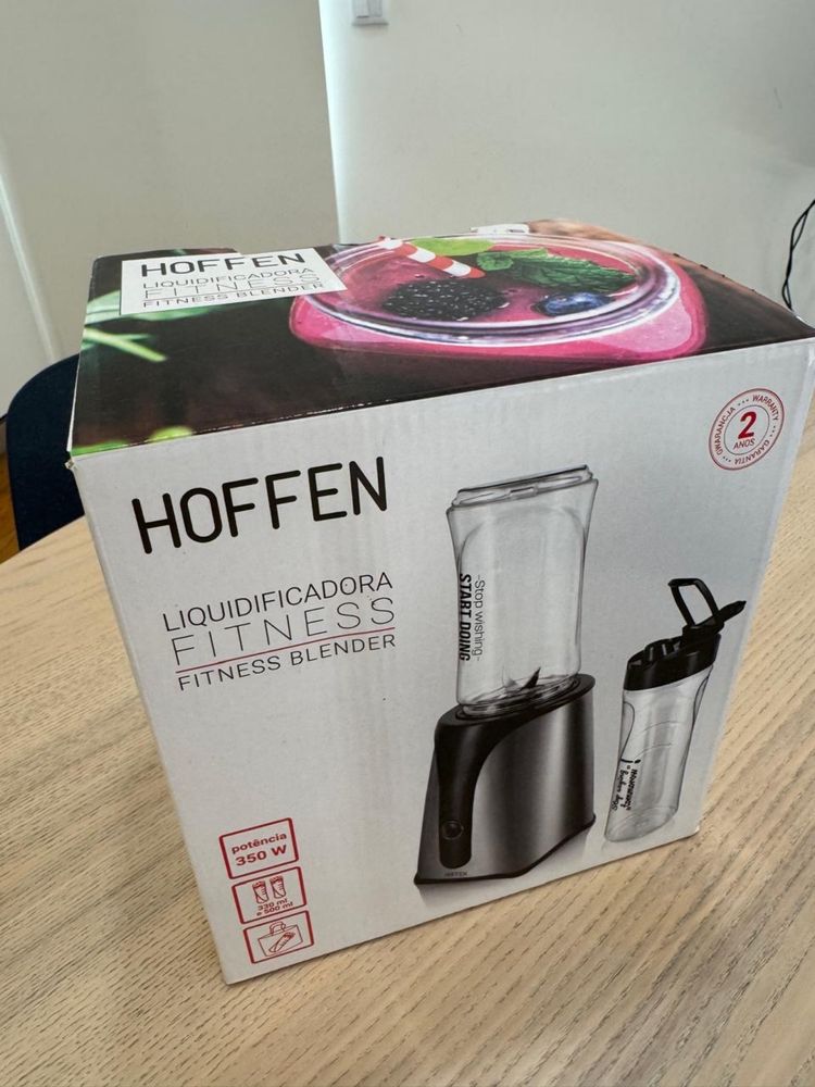 Liquidificadora HOFFEN Fitness – 350W, 2 Copos (330 ml e 500 ml)