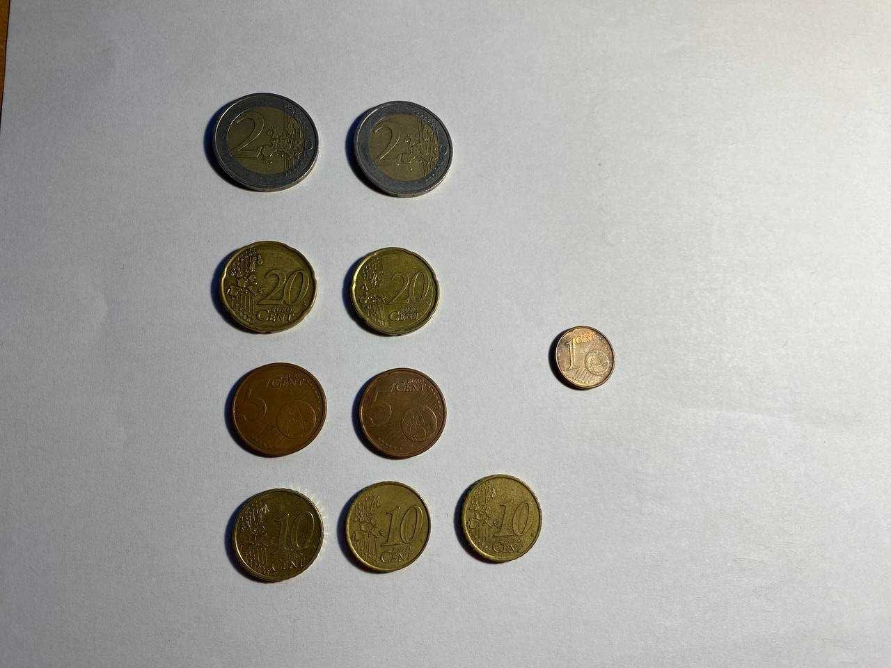 Монеты 2 евро Центы Цена за все